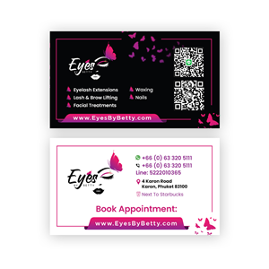 Business Card Design For Eye Beauty Spa | Visitenkarten-Design von debdesign