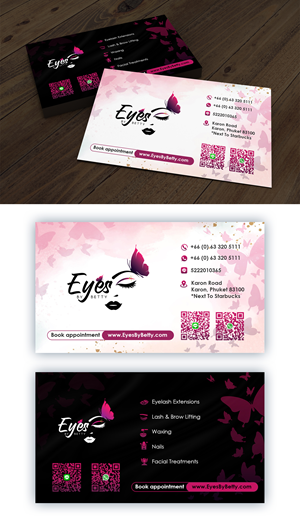 Business Card Design For Eye Beauty Spa | Business Card Design by ZeneFashions