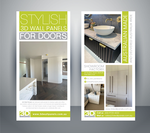 3D Wall Panels DL Flyer for doors | Flyer-Design von artbitin