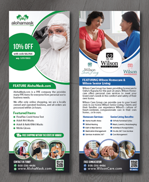 Double sided Flyer Senior Care and Personal Protective Equipment  | Flyer-Design von alex989