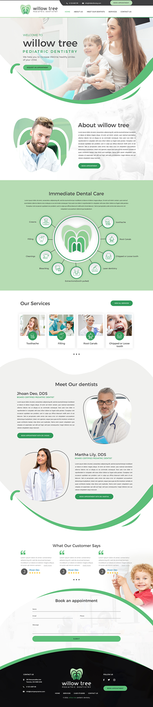 Brand-new Pediatric Dental Practice needs a website | Web Design by UniqueCreator99