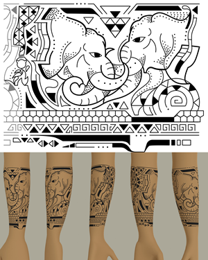 Forearm tattoo (bracelet) for kinky gay man | Tattoo Design by Leodesenhos