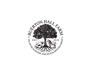 Buerton Hall Farm Valais Blacknose and Dutch Spotted Sheep | Logo-Design von ismail islam