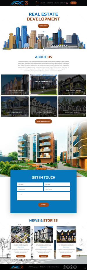 Real Estate Development Company Web Developer | Web Design by pb