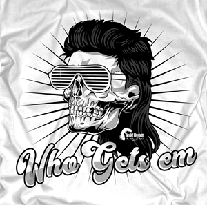 Character Tshirt with a Mullet Hairstyle , Simple design ,with slogan | T-Shirt-Design von Yakuza20