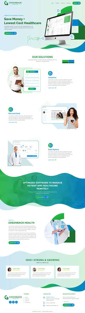 Healthcare technology company needs website design | Web Design by rightway