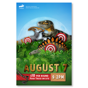 Tisdale Wildlife Federation 3D archery fun shoot | Poster Design by Graziana 2