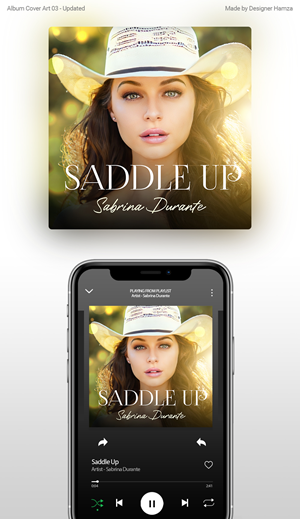 Saddle Up - Sabrina Durante (Artwork) | CD Cover Design by Designer Hamza