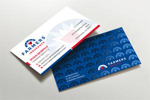 Farmers insurance business card design | Business Card Design by LAXMI DESIGNHUB