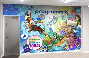 Wall Mural - for Programming School | Graphic Design by suzant