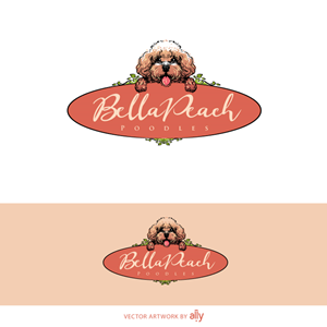 BellaPeach Poodles | Logo-Design von ally designs