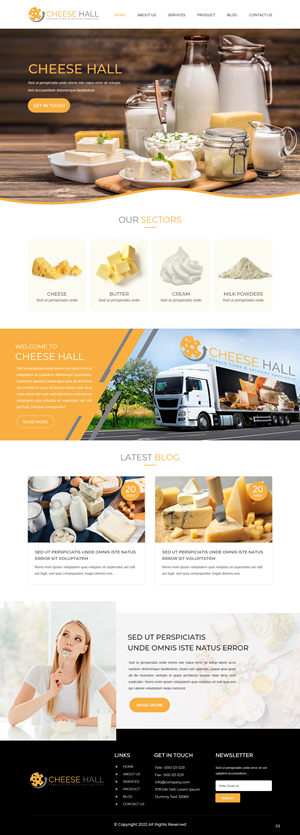 Web Design by pb for Cheesehall BV | Design #28598541