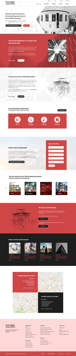 Structural Engineering Firm Looking for High-Impact Lead Generation Focused Design (for B2B) | Web Design by Jaskaran_Singh