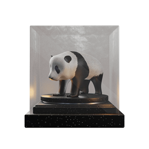 Panda in a spinning cube | 3D Design von hover