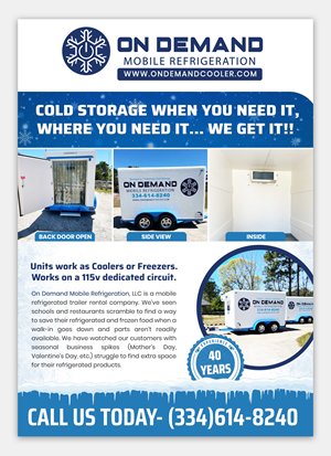 Refrigerated trailer business needs an email flyer | Flyer Design by SAI DESIGNS