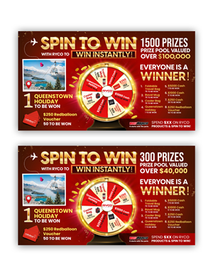 Ryco Spin to Win Promotion. A poster to be used as a pitch. | Graphic Design by debdesign