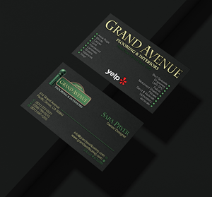 Business Card Design by Verified artistry (Design garden) for Grand Avenue Flooring & Interiors | Design: #28664008