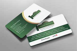 Business Card Design by chandrayaan.creative for Grand Avenue Flooring & Interiors | Design: #28659947