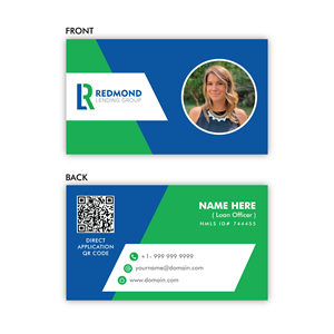 Redmond Lending Group Loan Officer | Business Card Design by Pratik Mevada