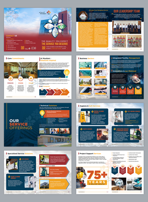 Almoallam Facilities Management brochure | Broschüren-Design von ZeneFashions