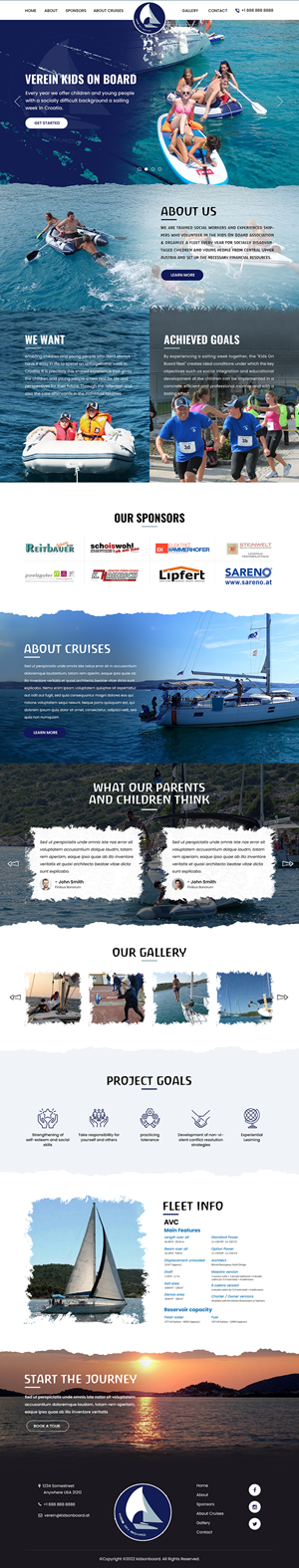 kidsonboard Website for children with diabilities | Web Design by Titan Eagle