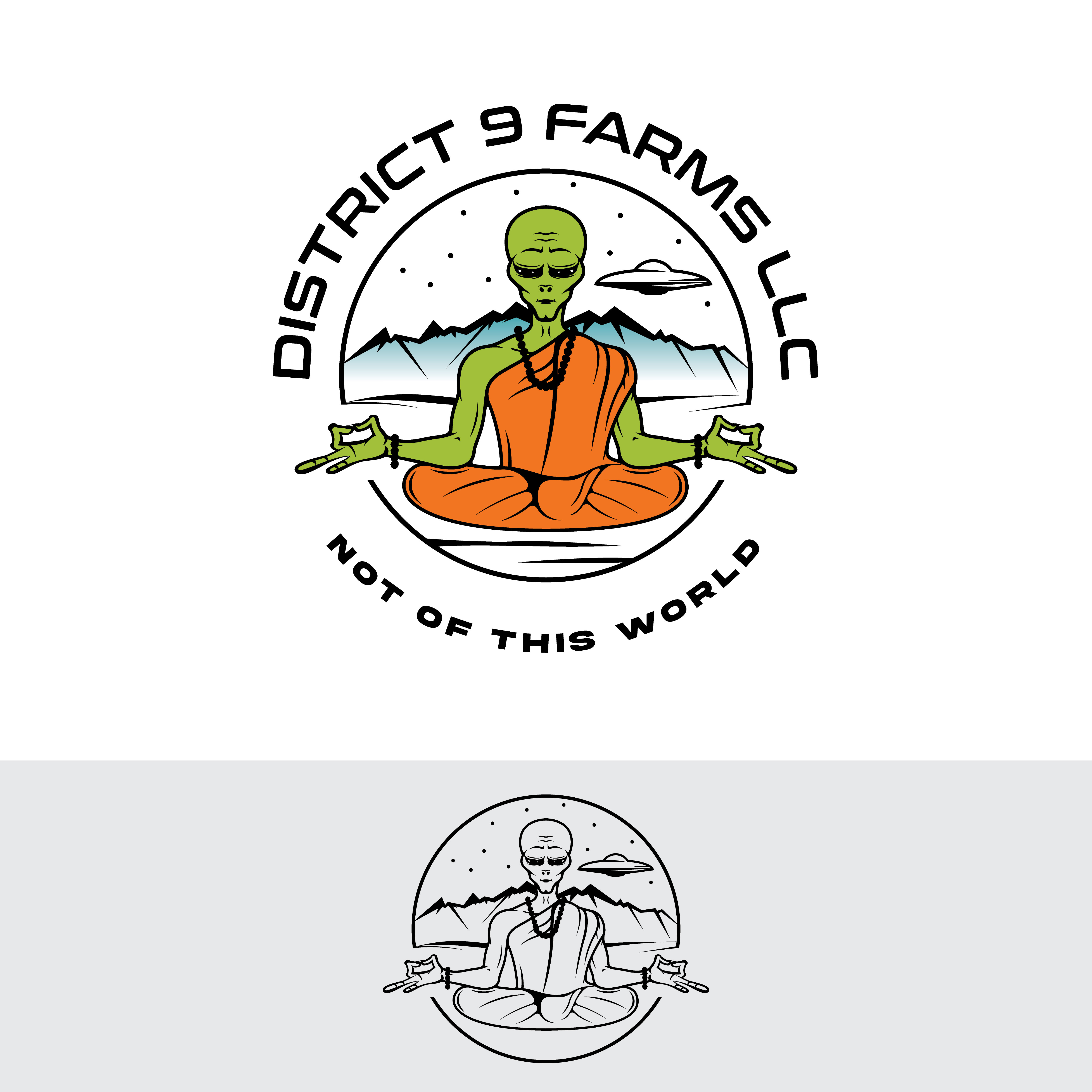 Logo-Design von Pratik Mevada für District 9 Farms | Design #28681782