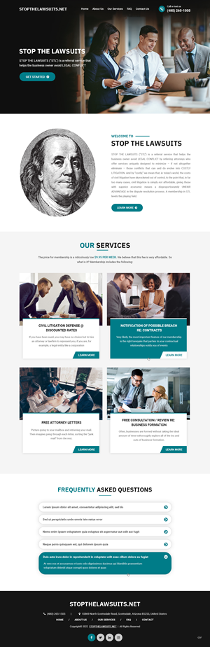 Web-Design von pb für Stop the Lawsuits | Design #28689098