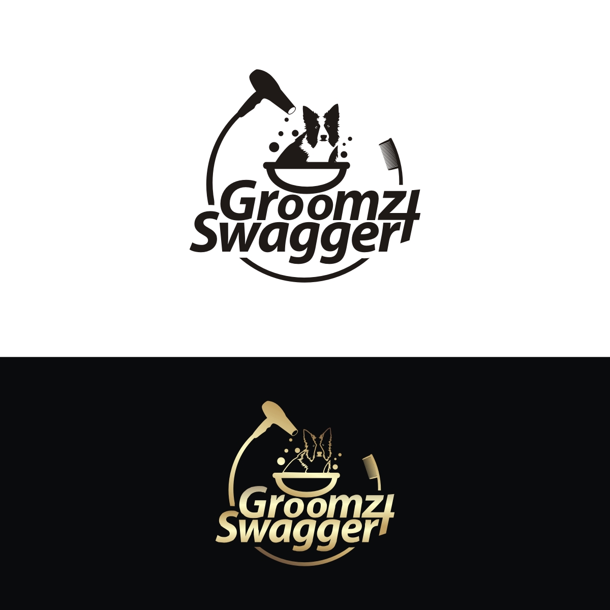 Logo Design by N83touchthesky for Groomz 4 Swagger | Design #28683842