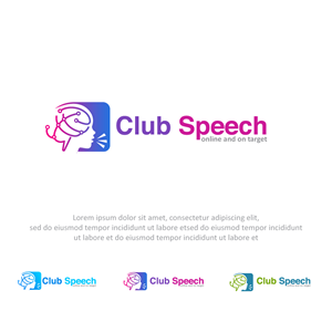 Club Speech: online and on target | Logo Design by anekaa