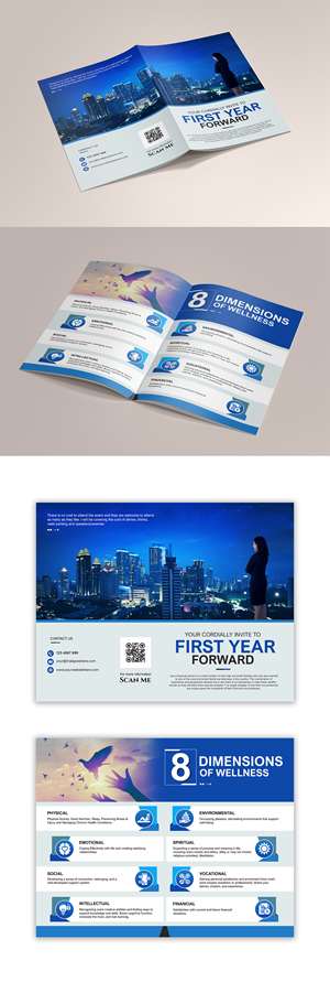 First Year Forward - invitation / brochure | Brochure Design by debdesign