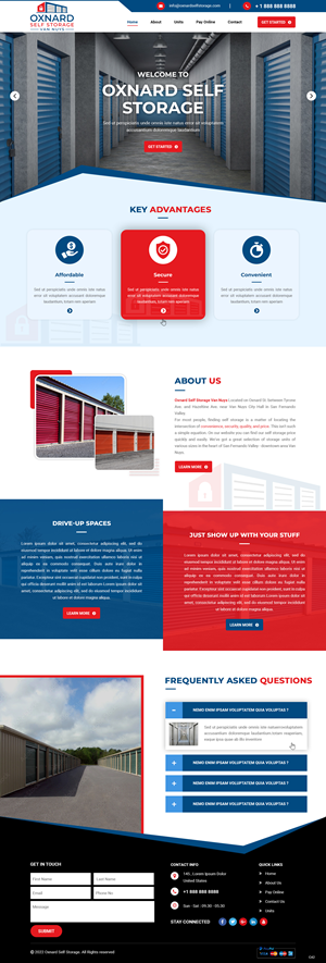 Design a website for our small self storage business | Web-Design von pb