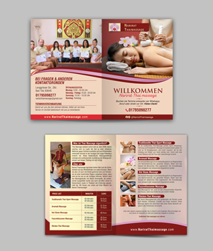 Wellness Thai Massage Geschäft benötigt eine Preis/Info Broschüre | Flyer Design by chandrayaan.creative