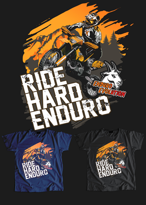 Hard enduro design, dirtbikes mountans goats ? | T-Shirt-Design von AVColor Design