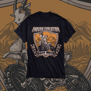 Hard enduro design, dirtbikes mountans goats ? | T-Shirt-Design von kahaive