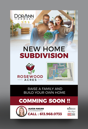 New Home Subdivision Sign for Rosewood Acres | Schilder-Design von rkailas