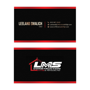 Business Card Design by T.R for LMS Construction and Remodeling, LLC | Design #28773549