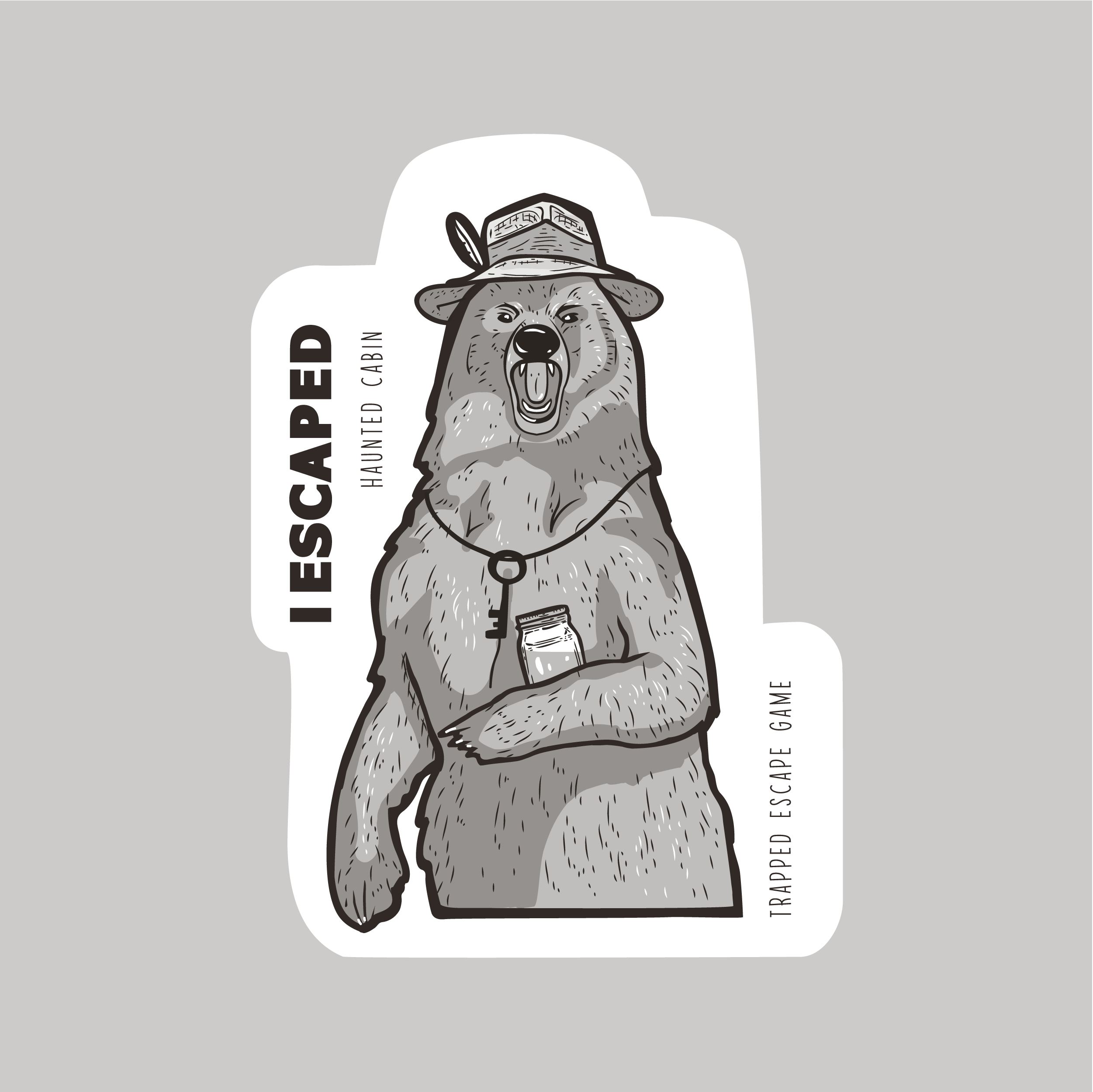 Sticker Design by karika for Trapped Escape Game | Design #28768896