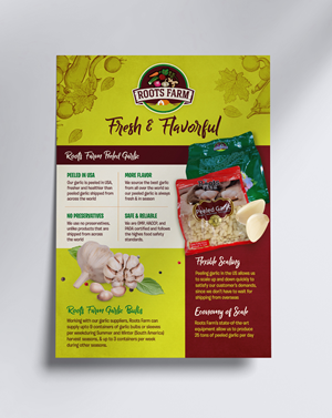 Peeled Garlic Company needs a flyer design | Flyer Design by Graphic Guy