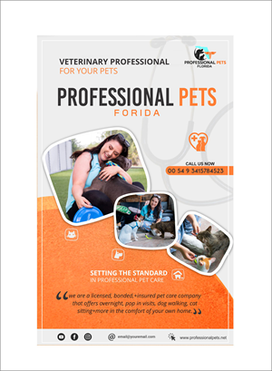 Professional Pets Florida Retractable Banner Design | Messestand-Design von Mahboob's Art Room