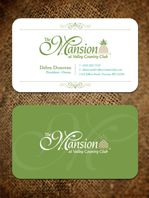 Business Cards- The Mansion at Valley Country Club | Business Card Design by Sandaruwan