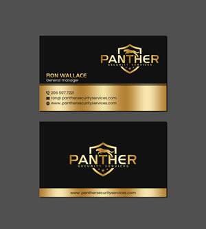 Panther security business card | Business Card Design by Creations Box 2015