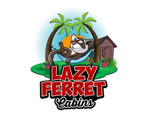 Lazy Ferret Cabins | Logo Design by Paint-Tools