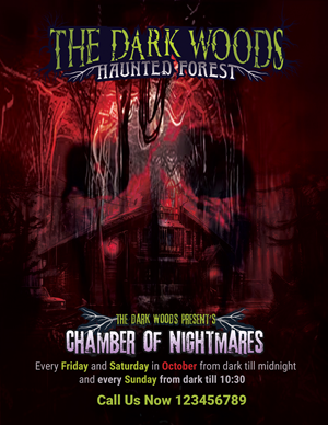 Chamber of nightmares | Flyer-Design von uk