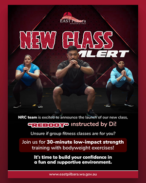 REBOOT Group Fitness Class Launch Poster! | Poster Design by Jeewz