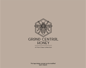 GRAND CENTRAL HONEY    Tagline: A First-Class Collection | Logo Design by MBARO