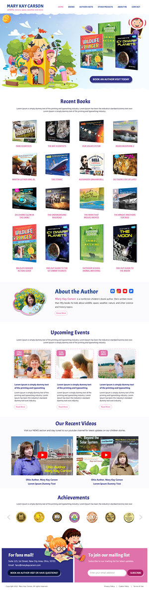 Website for Independent Children's Book Publisher | Web Design by M79