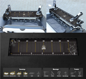 PVC tarpaulin print design for Fishing Table 800x195mm To measure the caught fish on your Boat | Grafik-Design von Fajr.