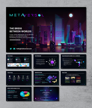 Web3.0 Metaverse as a Service Pitch Deck | PowerPoint-Design von artbitin