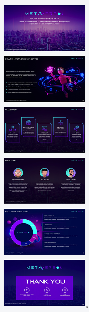 Web3.0 Metaverse as a Service Pitch Deck | PowerPoint-Design von pb