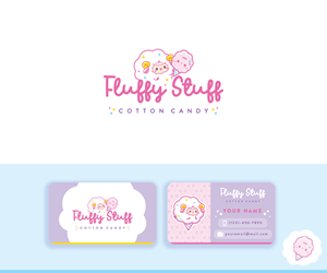 Fluffy  Stuff Cotton Candy | Visitenkarten-Design von GladiciaChan